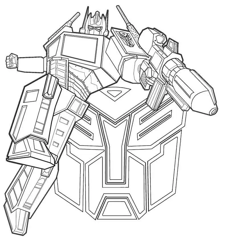 Transformers Coloring Pages Logo