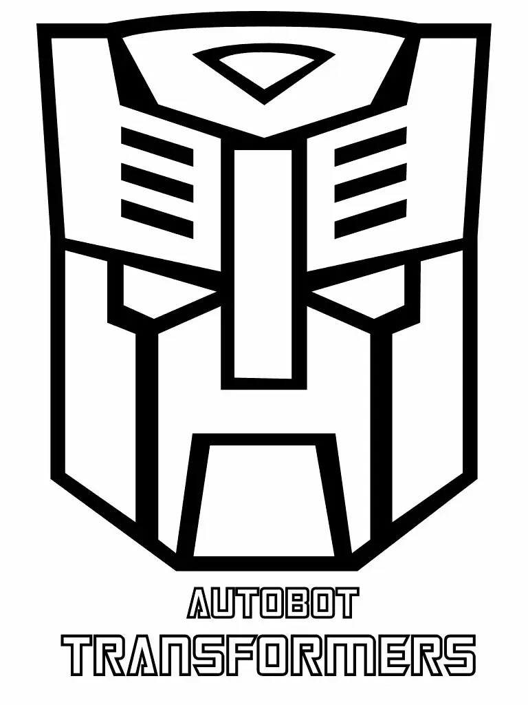 Transformers Autobot Mask Coloirng Pages