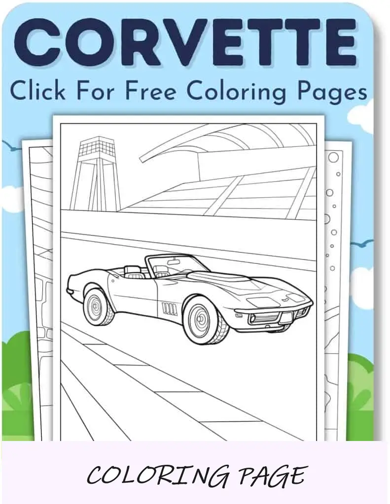 Desenhos para colorir de Corveta