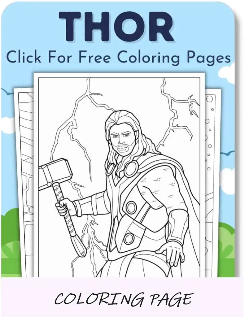 Desenhos para colorir de Thor