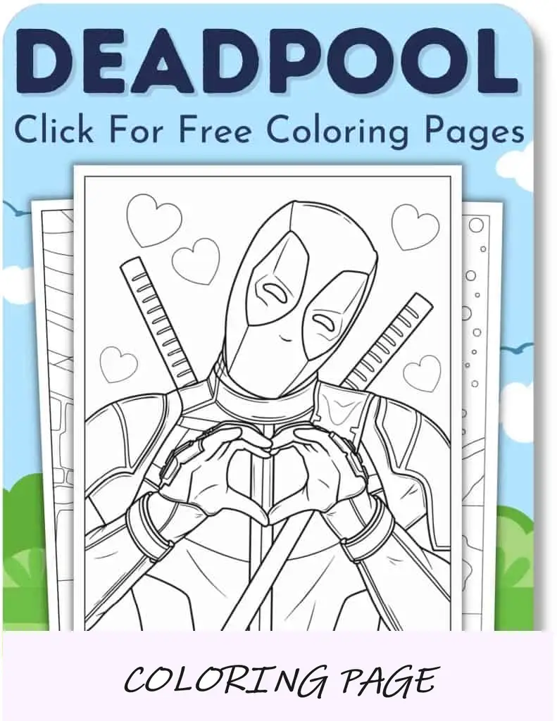 Desenhos para colorir de Deadpool
