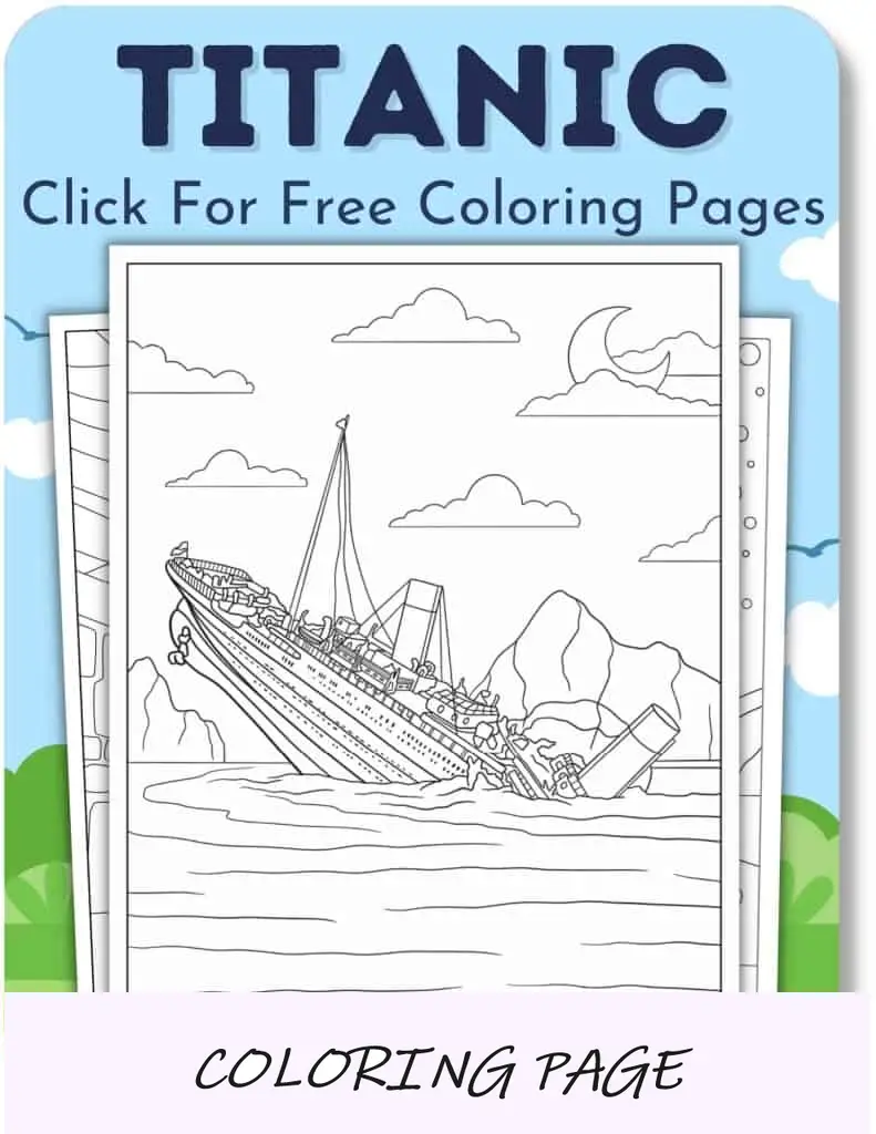 Desenhos para colorir do Titanic