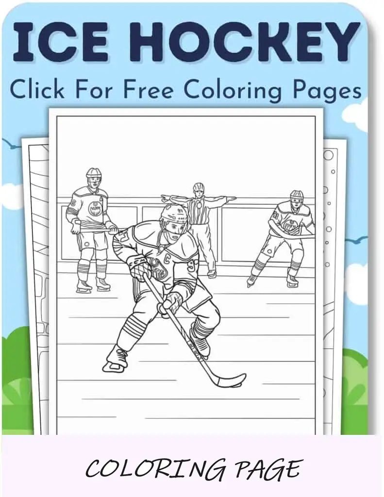 Desenhos para colorir de hóquei no gelo