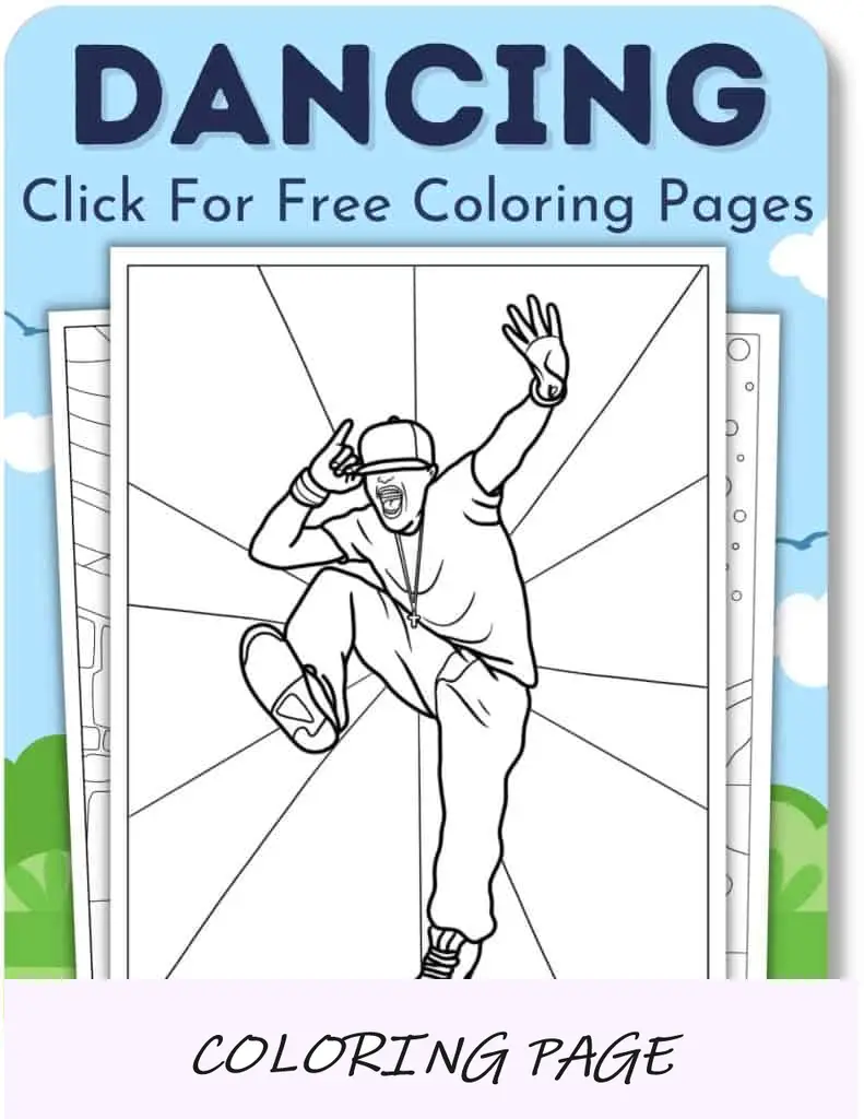 Dançando Desenhos para Colorir