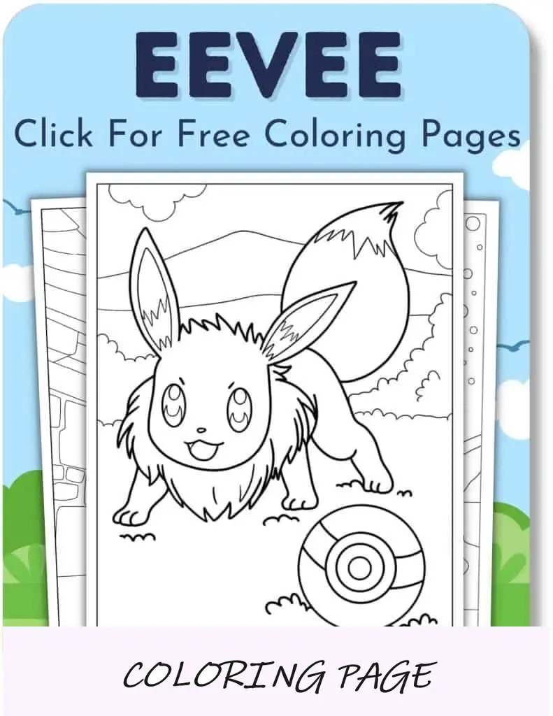 Desenhos para colorir de Eevee para meninos