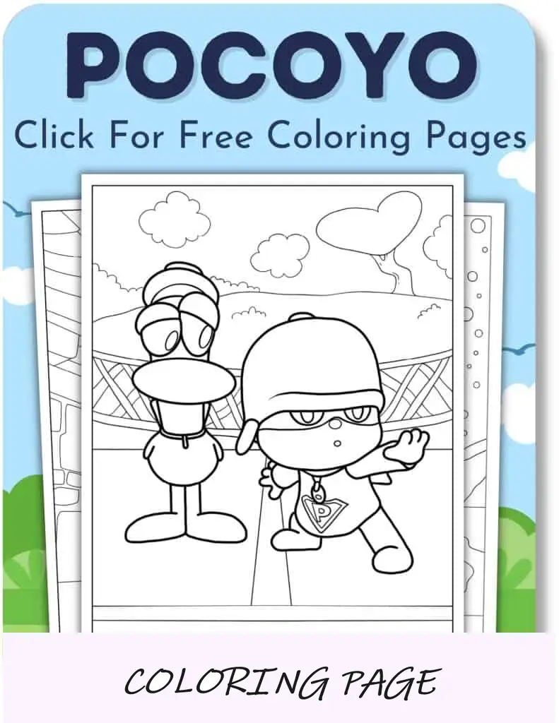 Desenhos para colorir de Pocoyo para meninos