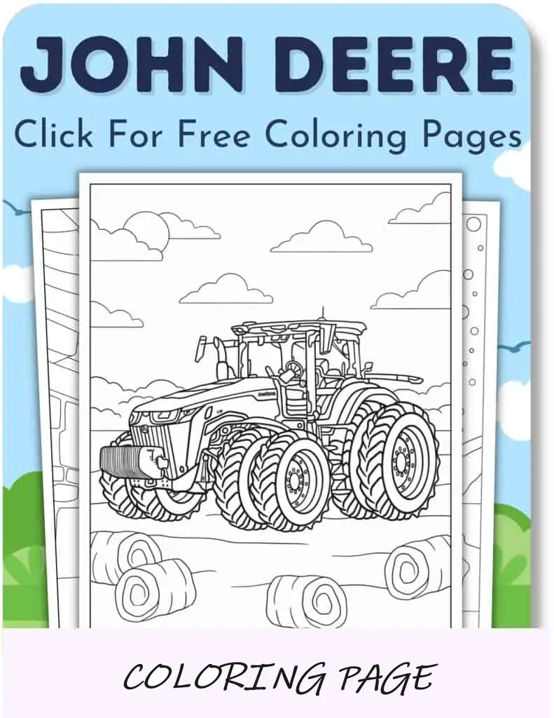 Desenhos para colorir da John Deere para meninos