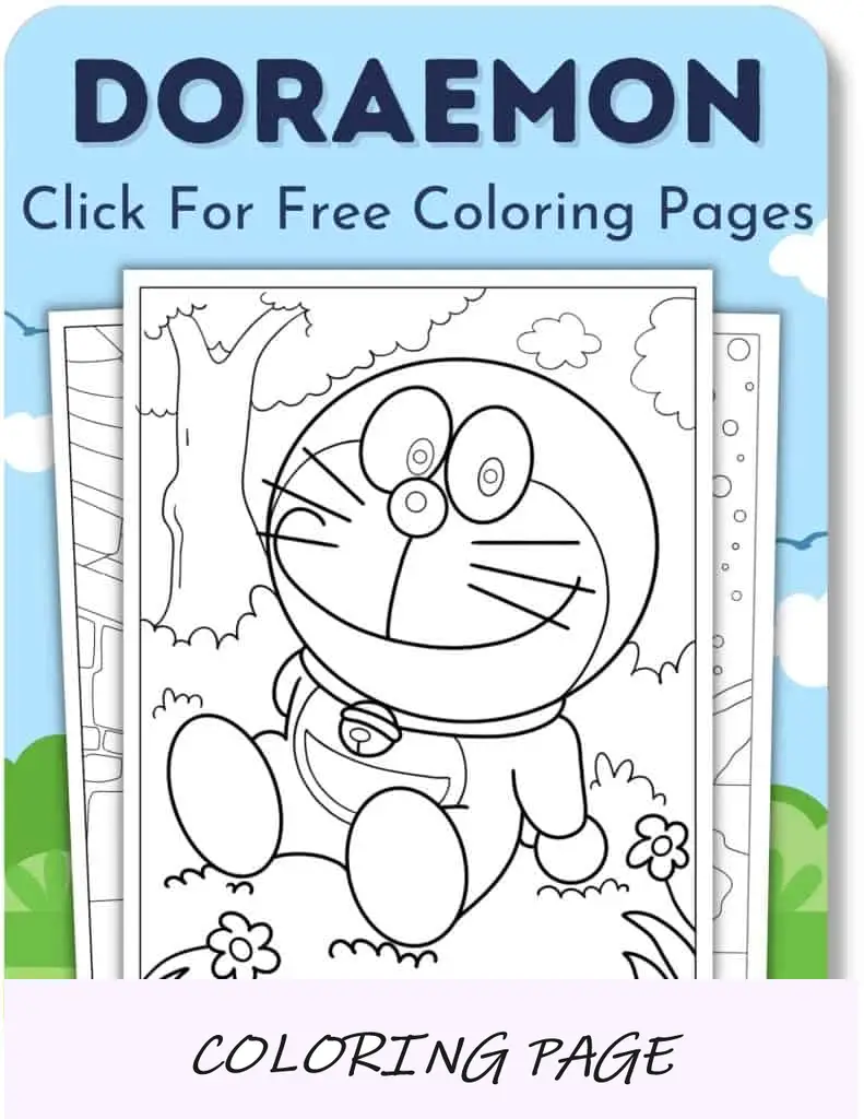 Desenhos para colorir de Doraemon para meninos