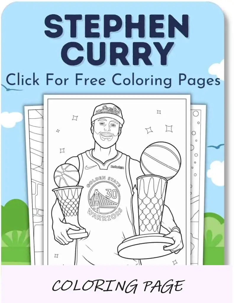 Desenhos para colorir de Stephen Curry para meninos 2