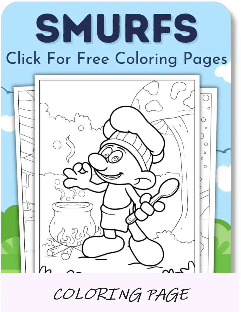 Desenhos para colorir de Smurfs para meninos