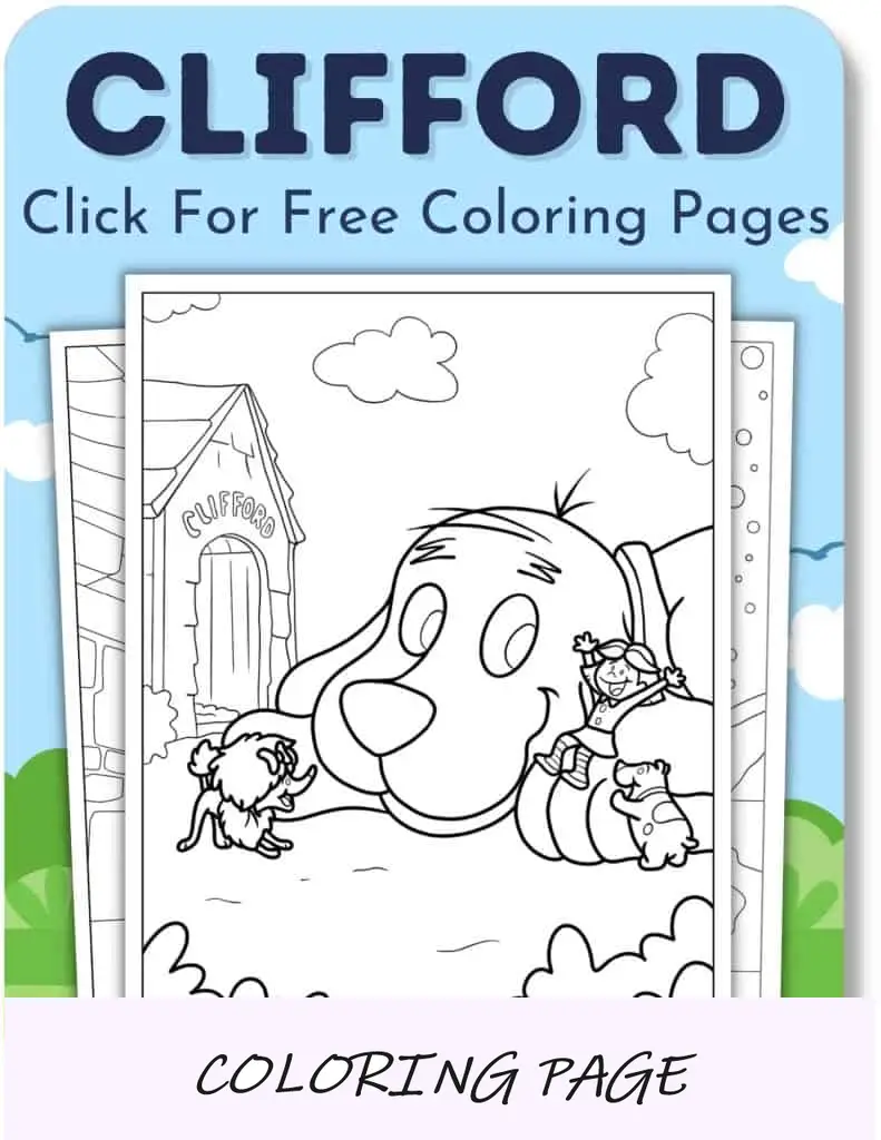 Desenhos para colorir de Clifford para meninos