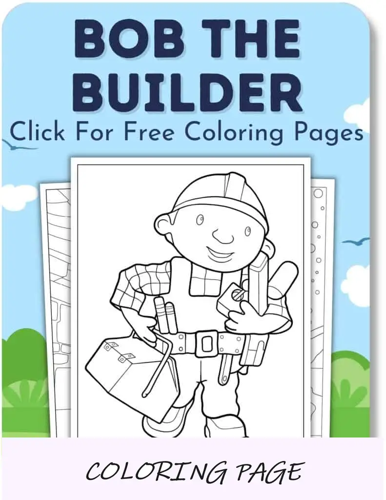 Desenhos para colorir de Bob o construtor para meninos
