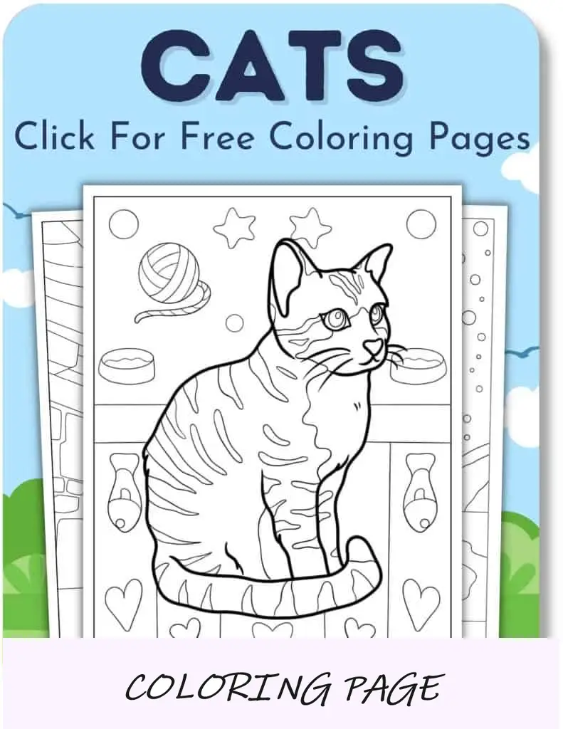Desenhos para colorir de gatos para meninos