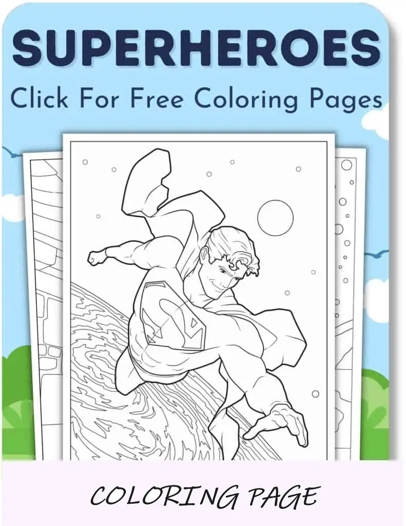 Desenhos para colorir de super-heróis para meninos