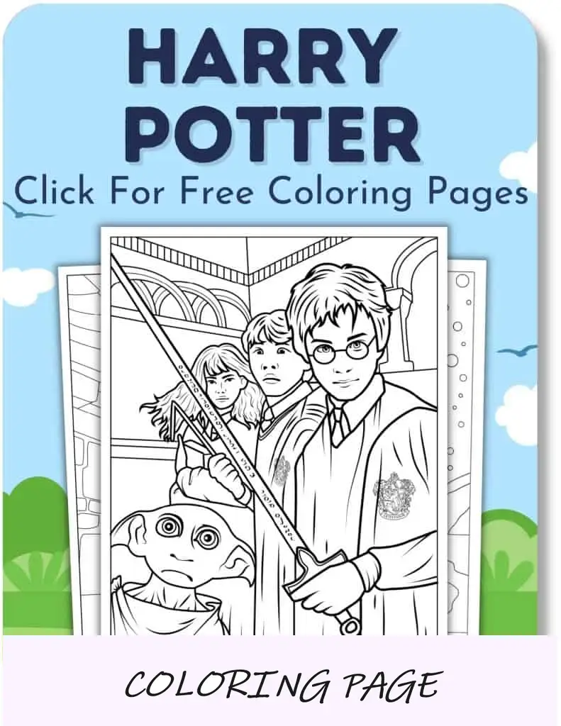 Desenhos para colorir de Harry Potter para meninos