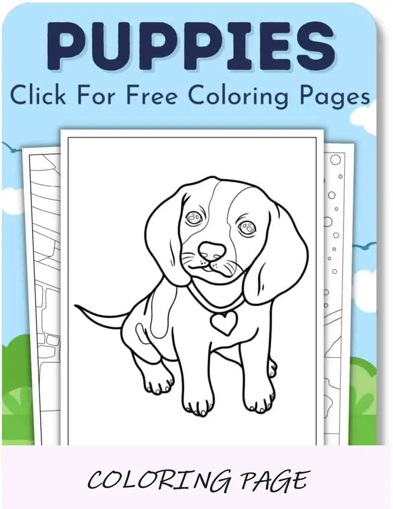 Desenhos para colorir de cachorrinhos para meninos