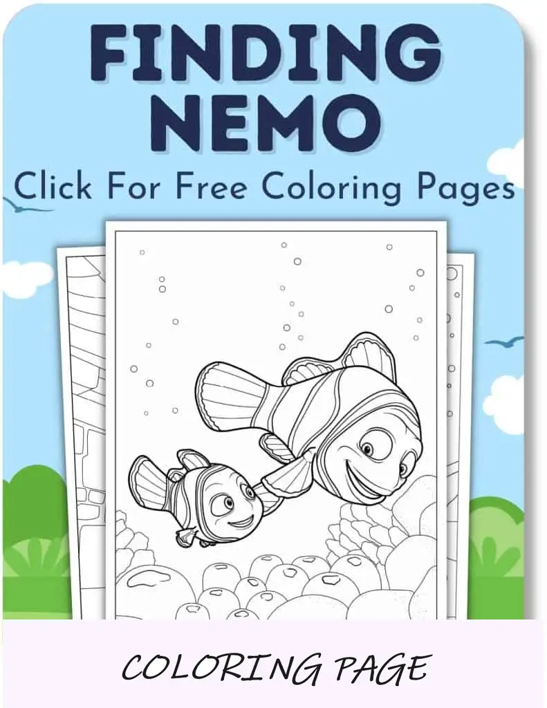 Procurando Nemo para colorir para meninos