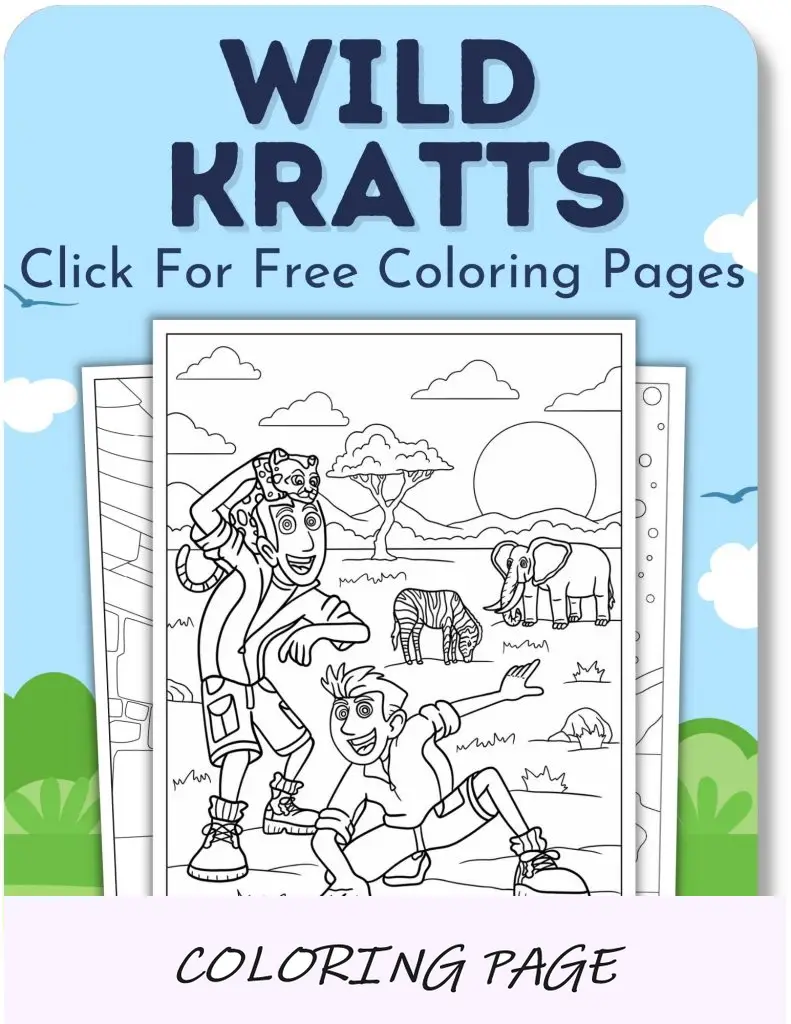 Desenhos para colorir de Kratts selvagens para meninos