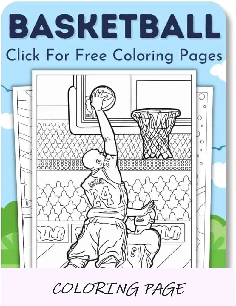 Desenhos para colorir de basquete