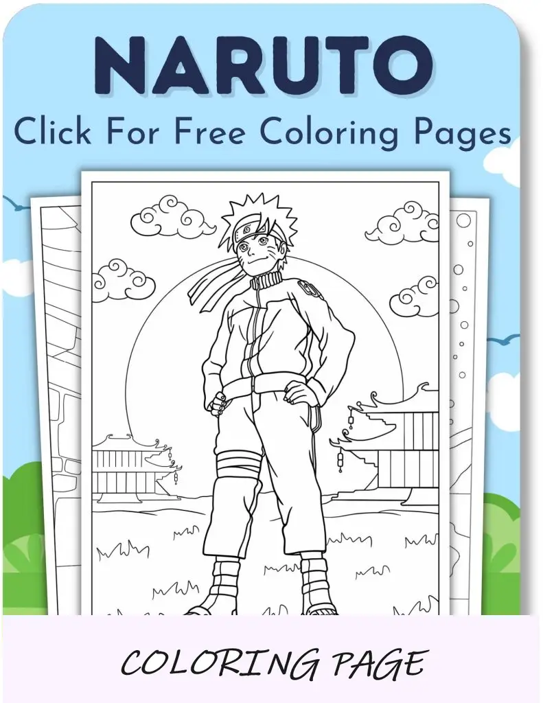 Desenhos para colorir de Naruto para meninos