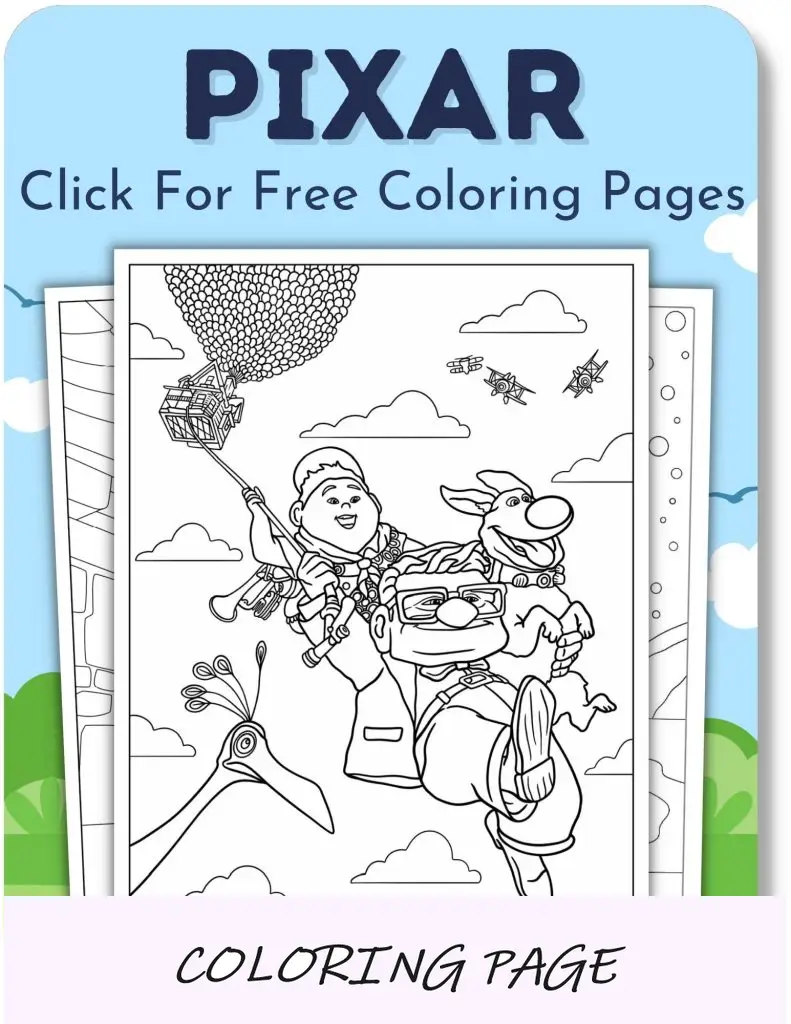 Desenhos para colorir da Pixar para meninos