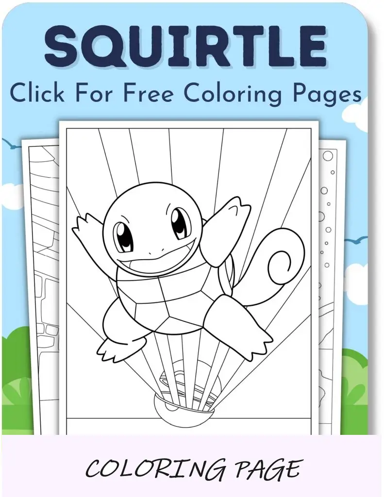 Desenhos para colorir de Squirtle para meninos