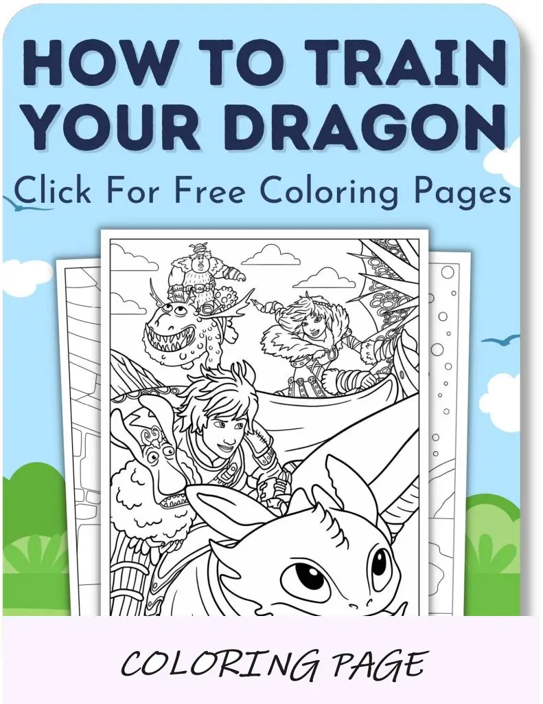 Como treinar seu dragão para colorir para meninos