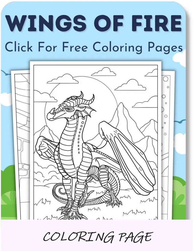 Desenhos para colorir de Asas de Fogo para meninos