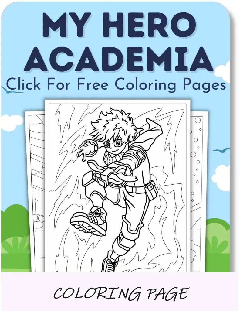 Desenhos para colorir de My Hero Academia para meninos