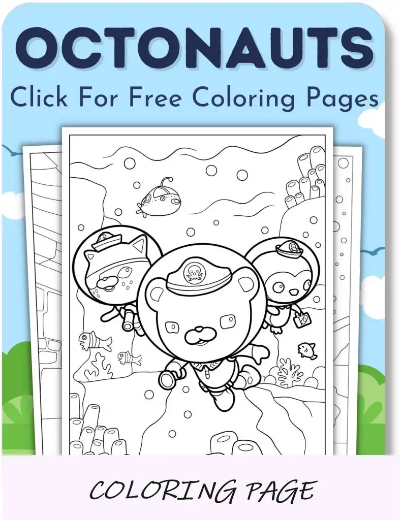Desenhos para colorir de Octonautas para meninos