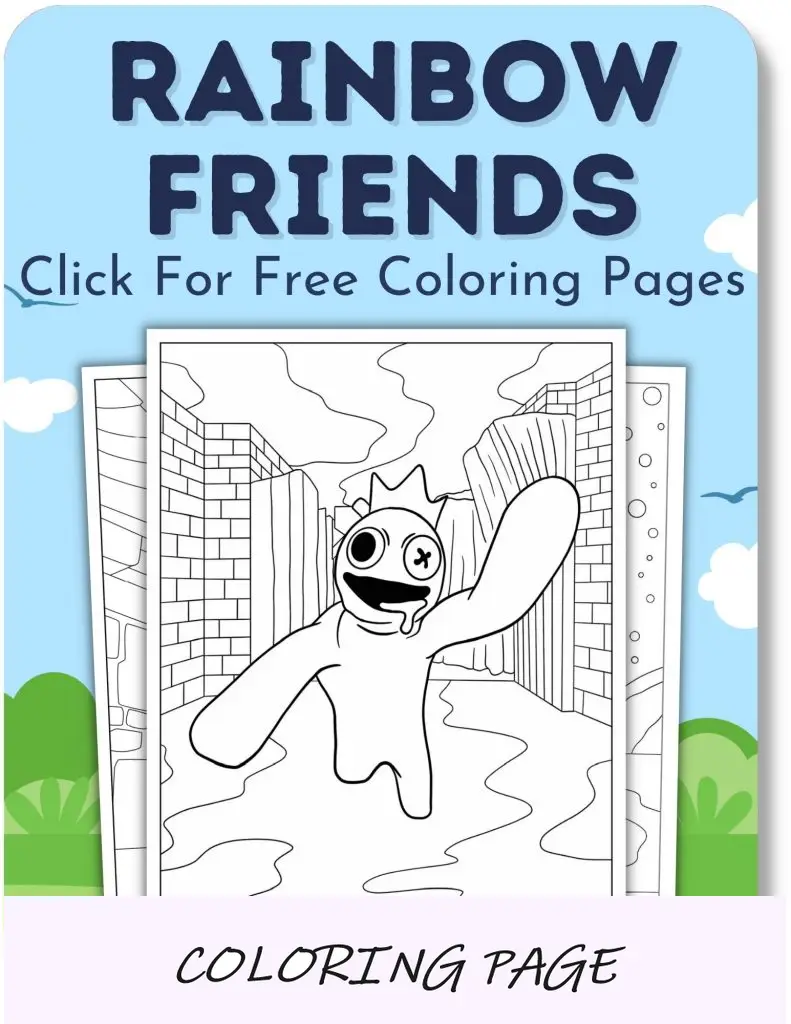 Desenhos para colorir de amigos do arco-íris para meninos