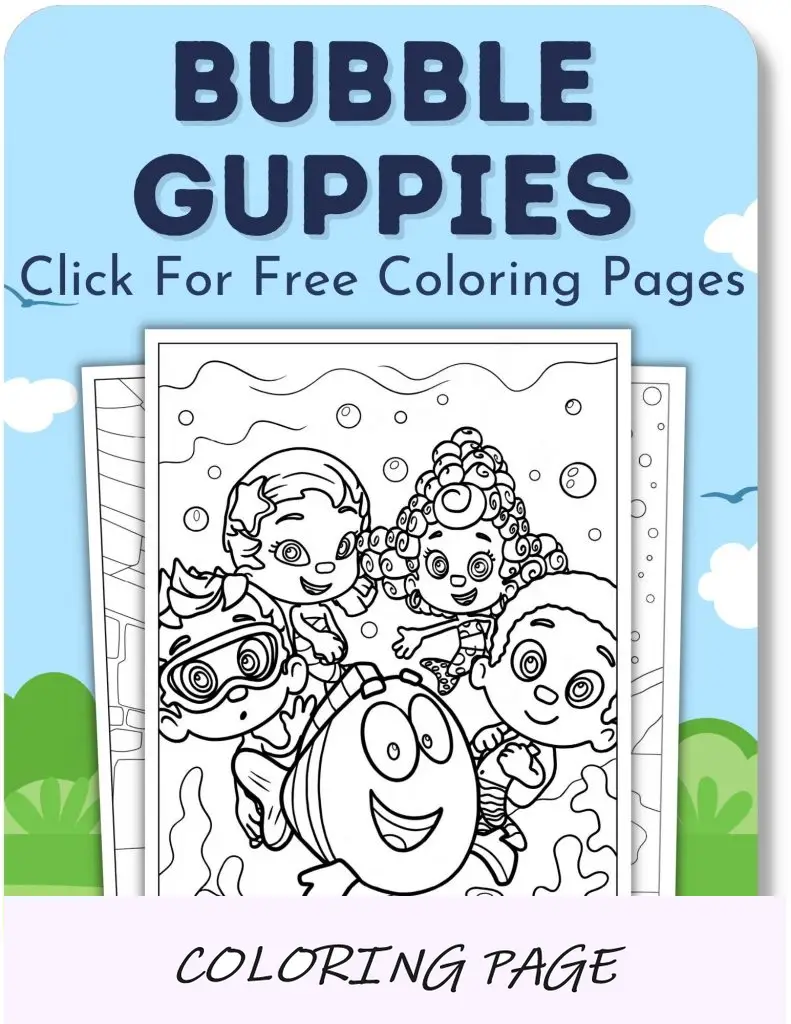 Desenhos para colorir de Bubble Guppies para meninos