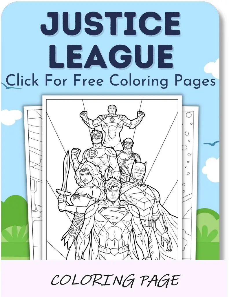 Desenhos para colorir da Liga da Justiça para meninos