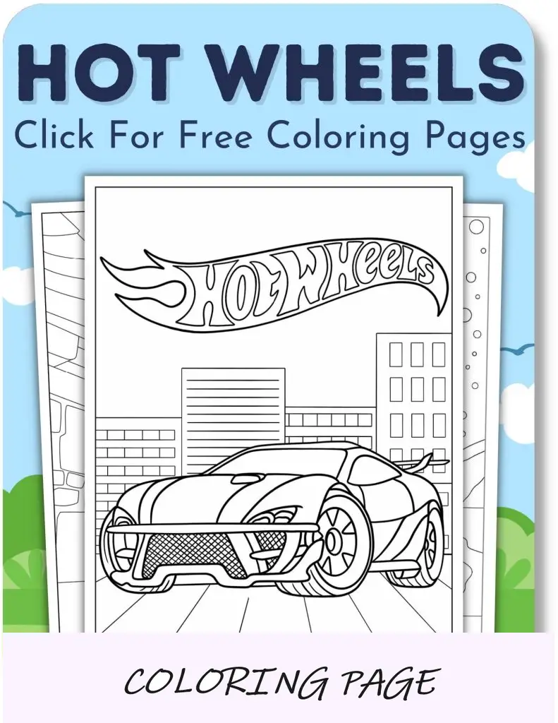 Desenhos para colorir Hot Wheels para meninos