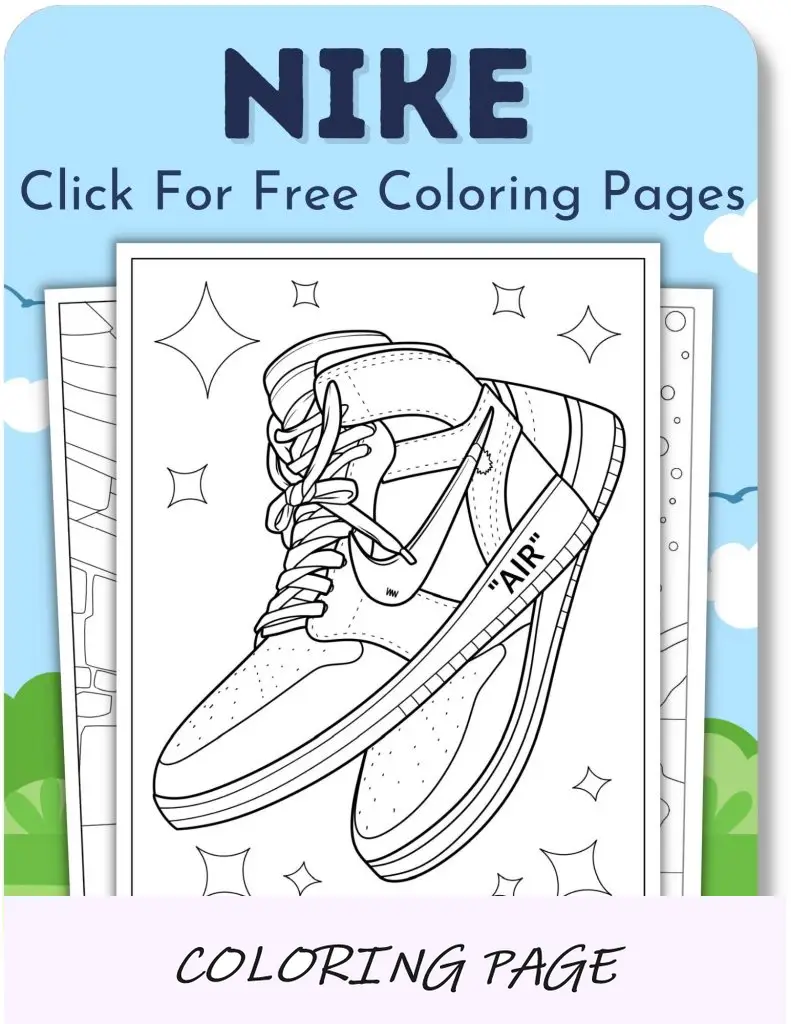 Desenhos para colorir da Nike para meninos