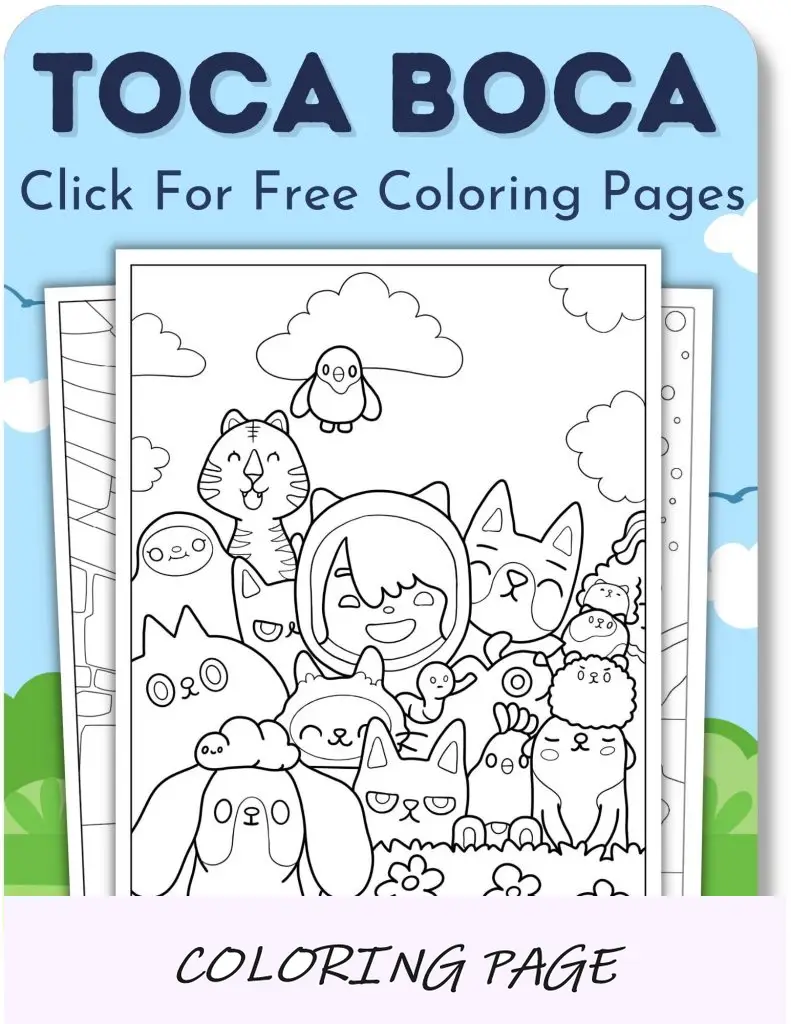 Desenhos para colorir da Toca Boca para meninos