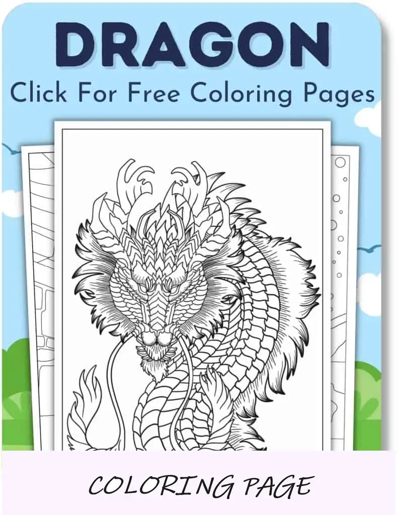 Desenhos para colorir de dragão