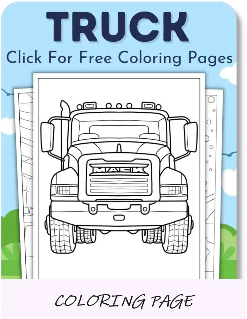Desenhos para colorir de caminhão
