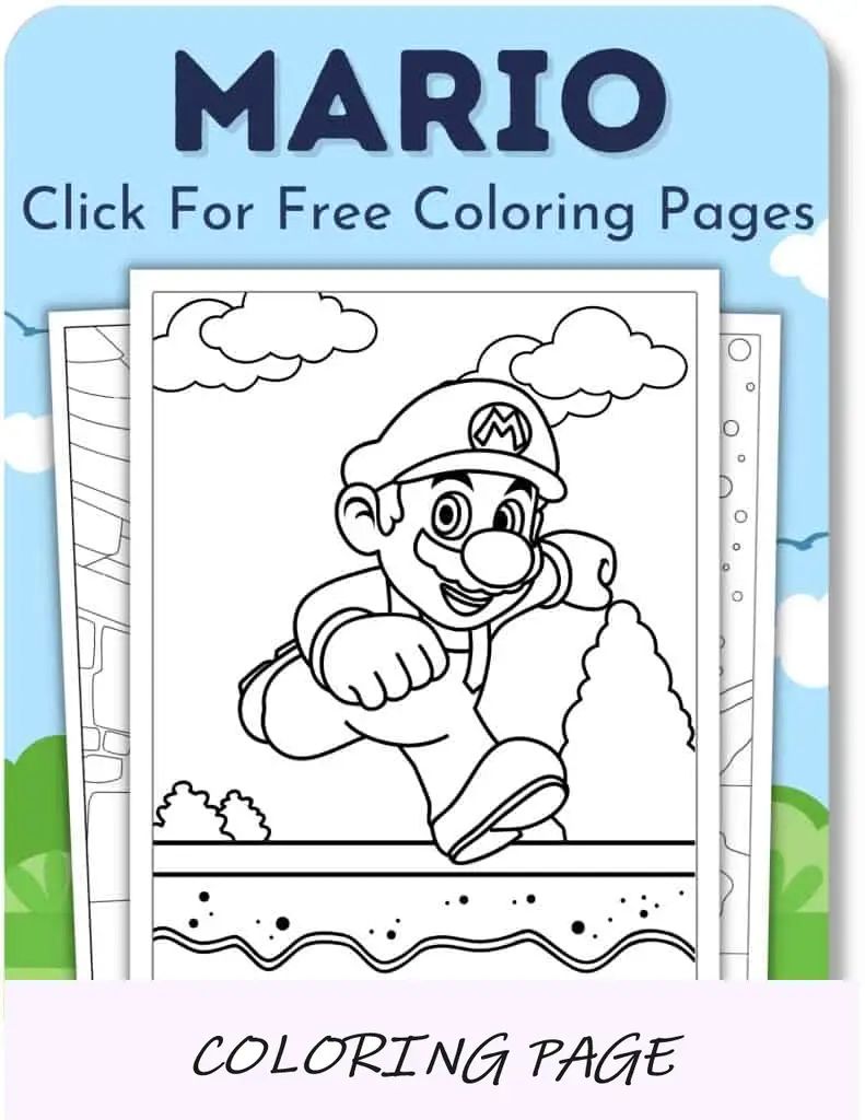 Desenhos para colorir do Mario para meninos