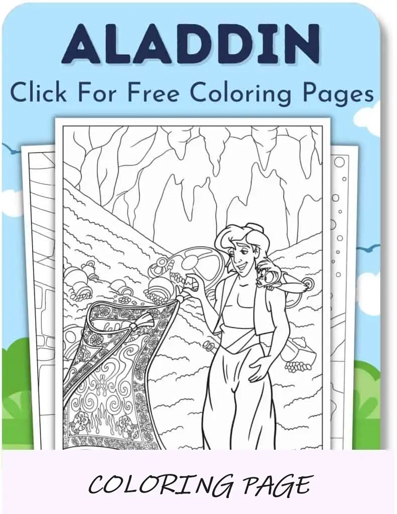 Desenhos para colorir de Aladim