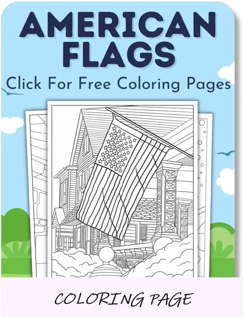 Desenhos para colorir de bandeiras americanas