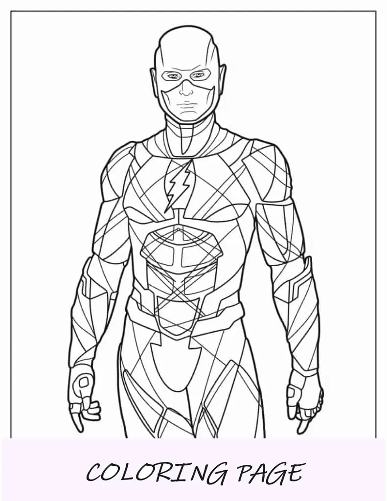 DC El flash para colorear