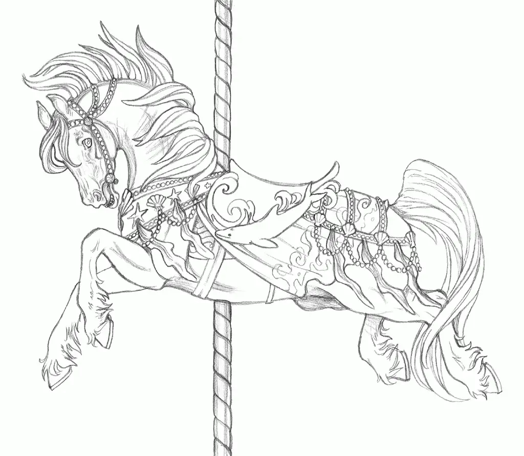 First Prize Horse Coloring Page