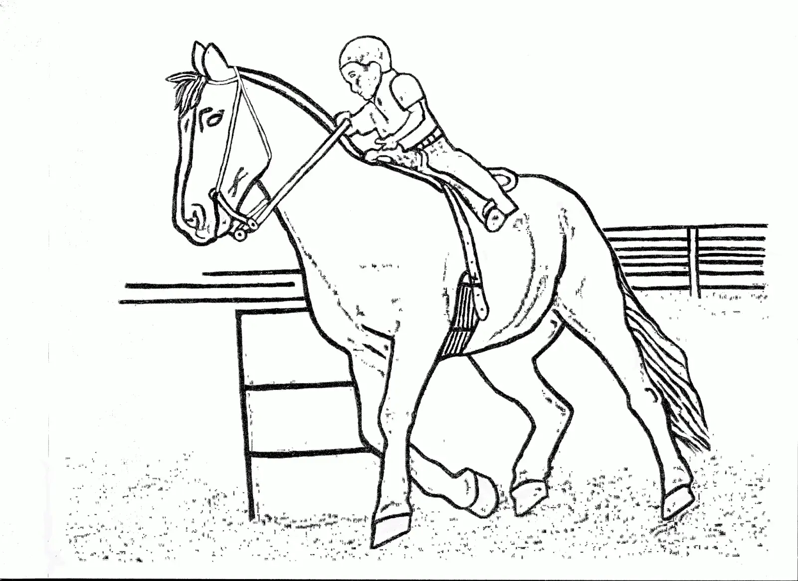 Cowyboy Horse Coloring Pages