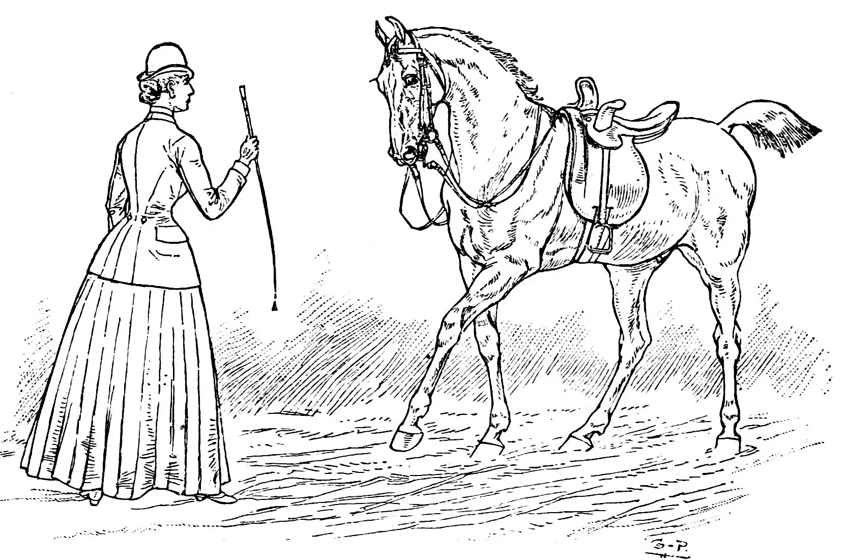 Knight On Horse Coloring Page
