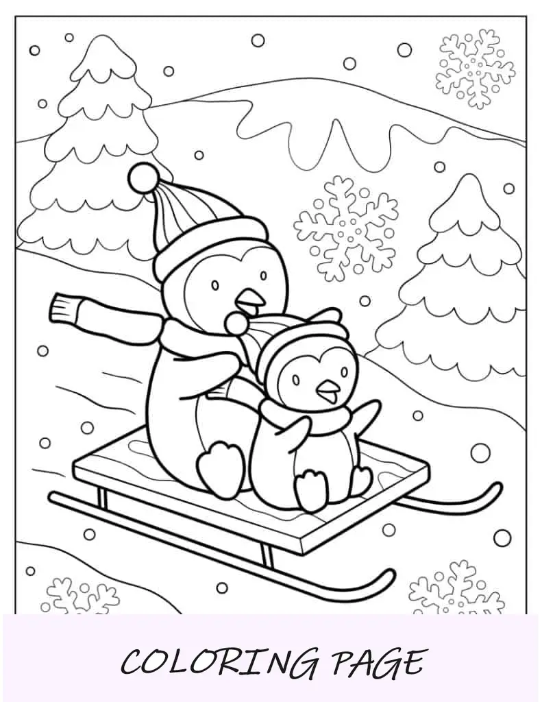 Moletom de inverno pinguim