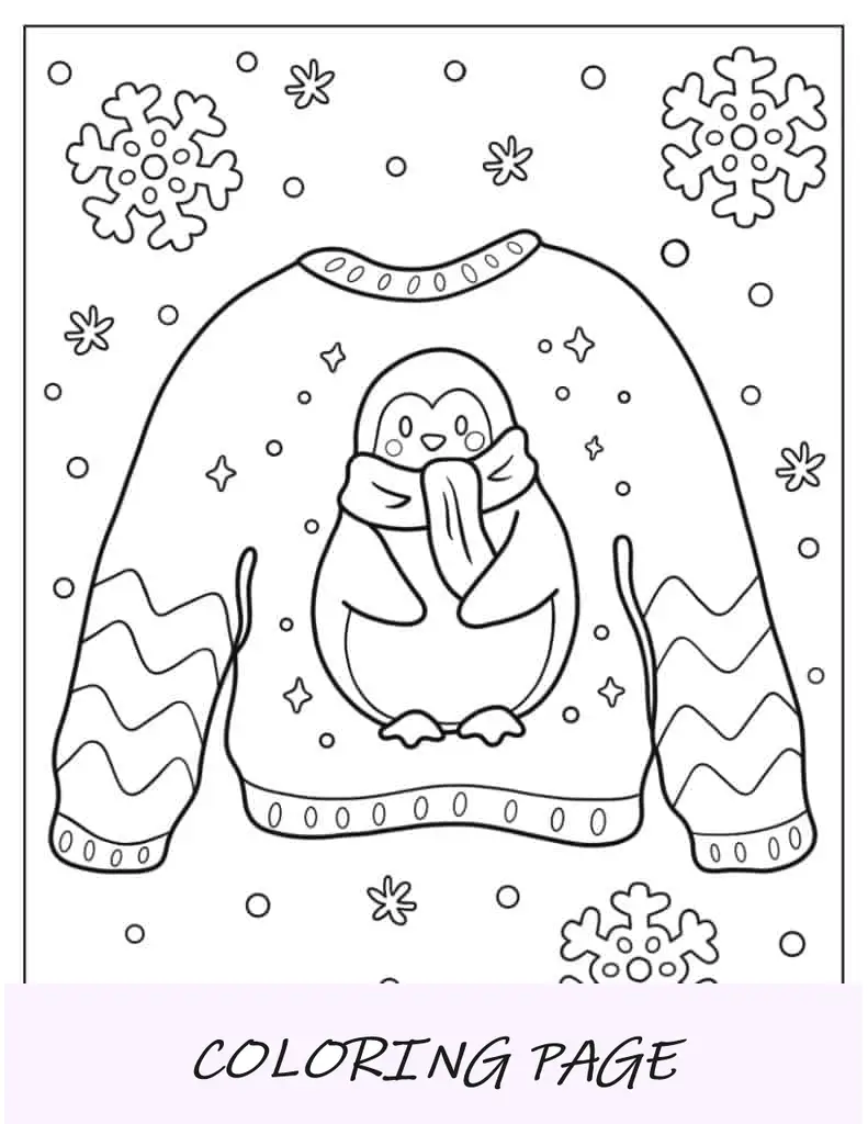 Coruja com chapéu de Papai Noel no inverno para colorir