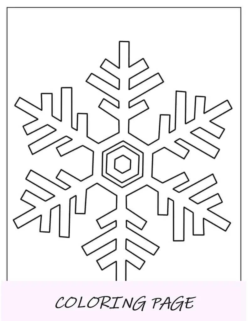 Folha para colorir fácil de luvas de inverno