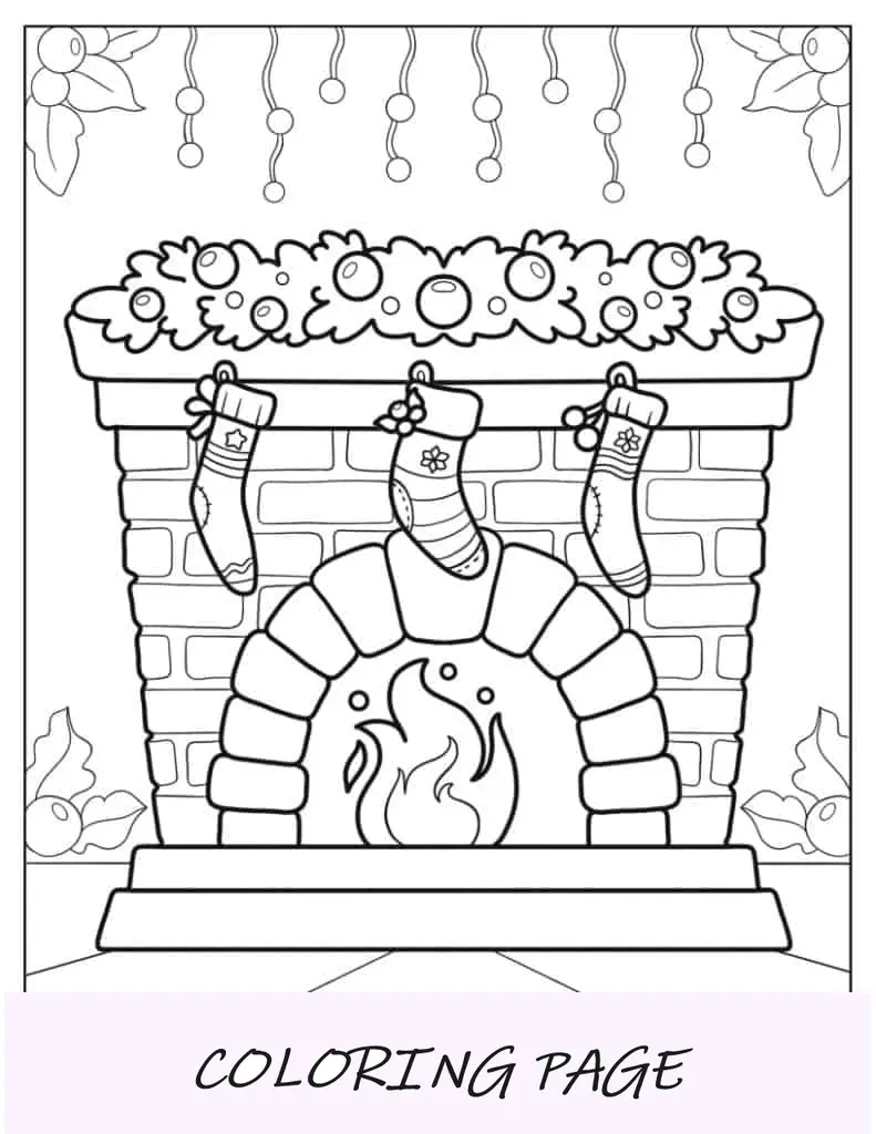Garota Chibi esquiando para colorir para crianças em idade pré-escolar