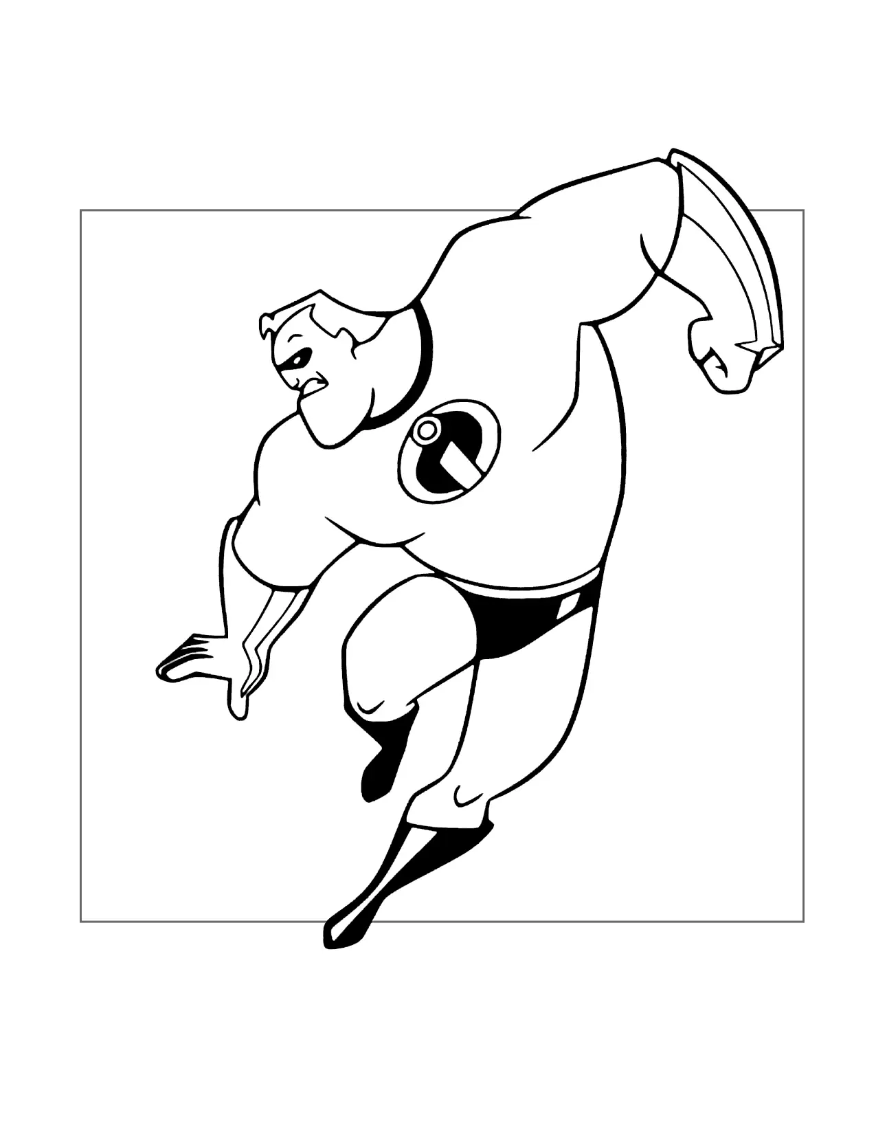 Mr Incredible Coloring Page
